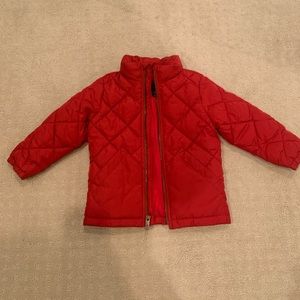 GAP quilted red jacket